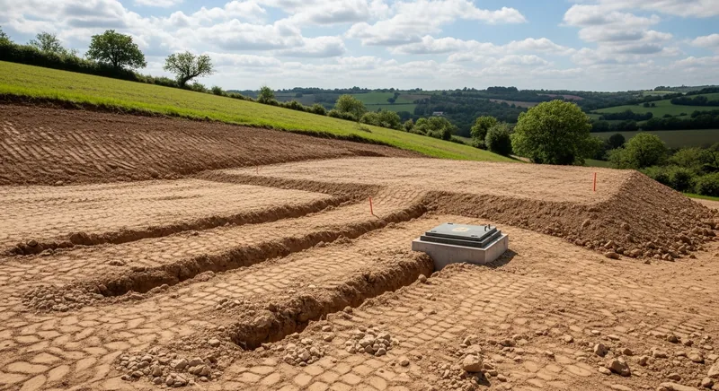 Viabilisation et plateforme d'un lot en coteau à Muret (31)